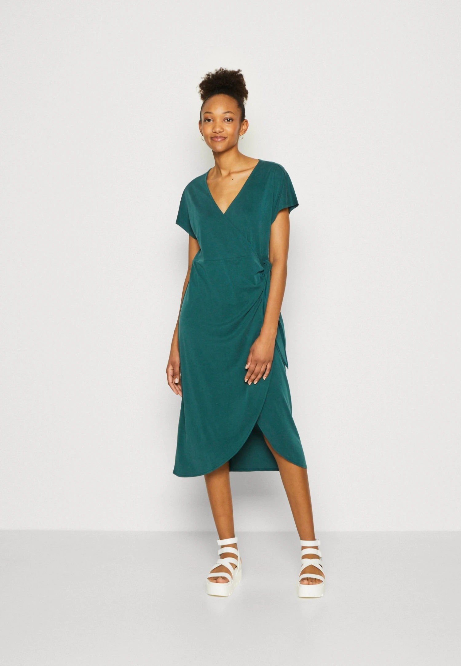 Monki Robe En Jersey - Green 3 Monki Robe En Jersey - Green