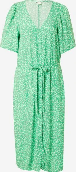 Monki Robes Fluides Robe-chemise Femme Vert Clair
