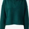 Monki Pulls Basiques Pull-over Femme Vert Foncé -Monki 08e4578734a403743a0d32499c64879c
