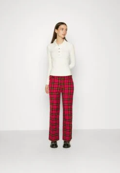 Monki Pantalon Classique - Red -Monki 0b6b5138a8ec46c3a75ebc0a7b852244