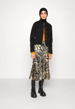 Monki Jupe Trapèze - Beige -Monki 0b8da699e1d84612a30af3015d81ef4e