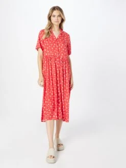Monki Robes Fluides Robe-chemise Femme Rouge -Monki 0df49807dbe08b2ef92c75876c855452