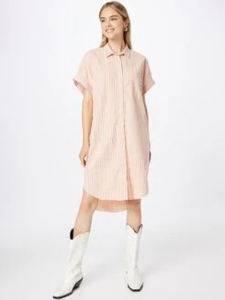 Monki Robes Fluides Robe-chemise Femme Rose -Monki 107e9a0e5cb5053e22c5b027212e6d58