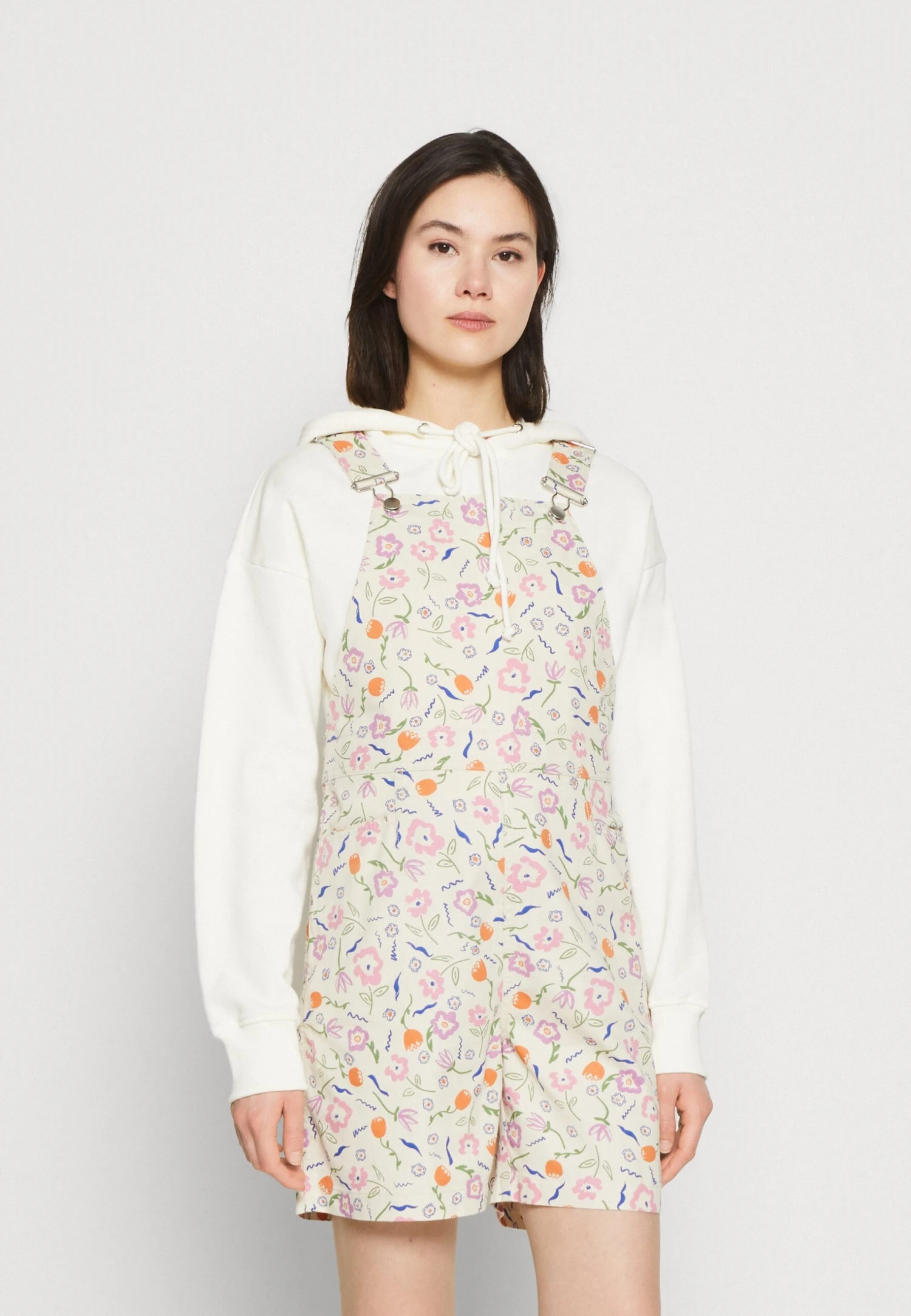 Monki Salopette - Beige/Multi-Coloured 3 Monki Salopette - Beige/Multi-Coloured