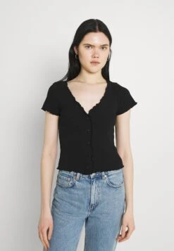 Monki 2 Pack - T-Shirt Imprimé - Black -Monki 1553d5cd78914aeca09e66c63c46d1a2