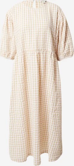 Monki Robes Midi Robe Femme Beige / Beige Clair