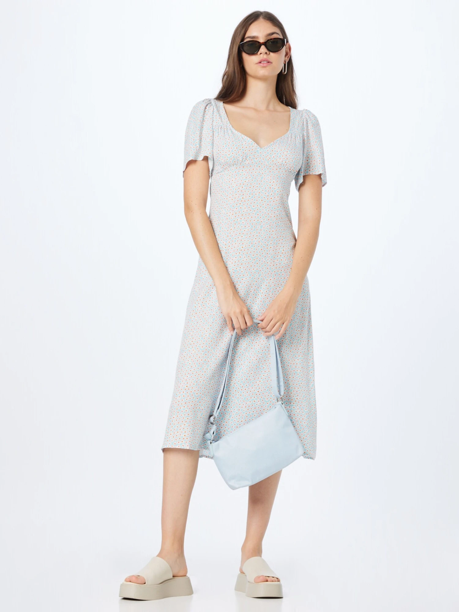 Monki Robes Dété Robe D’été Femme Bleu 7 Monki Robes Dété Robe D’été Femme Bleu – Image 5