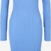 Monki Robes Robes En Maille Femme Bleu Clair -Monki 1c4b9867dd7818ce666c6eb97eab3dad