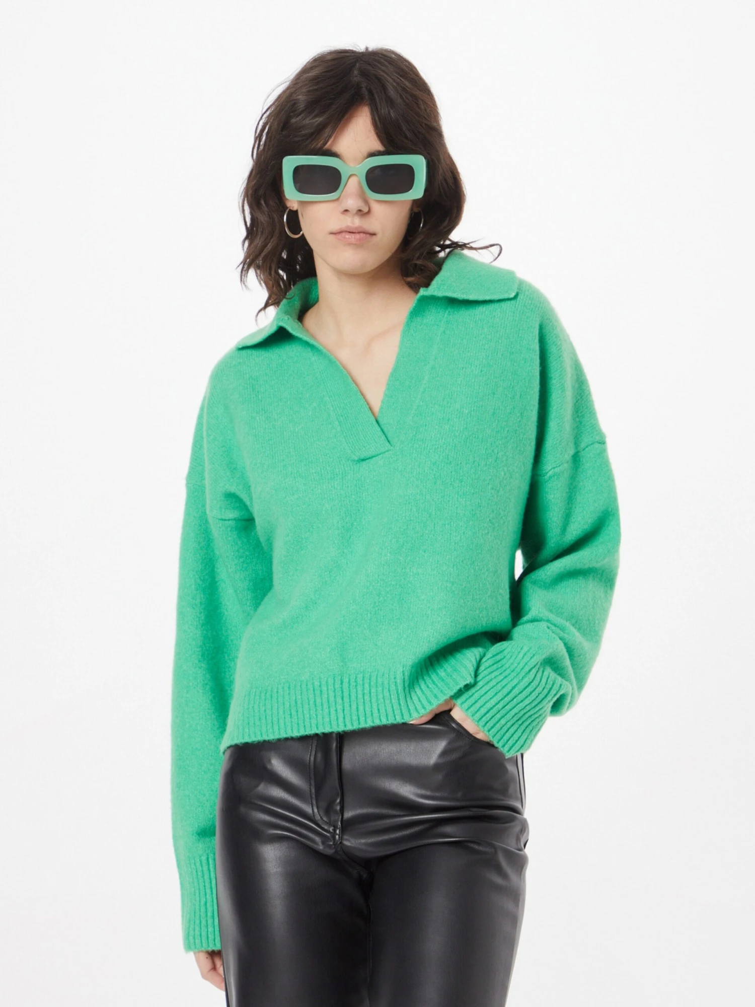Monki Pulls Basiques Pull-over Femme Vert 5 Monki Pulls Basiques Pull-over Femme Vert – Image 3