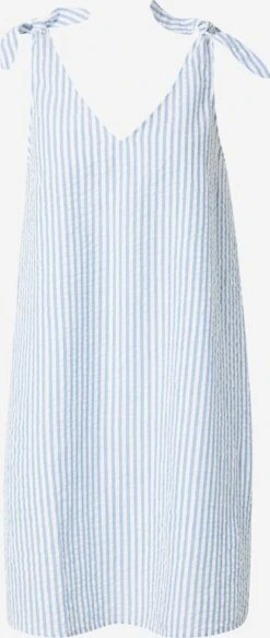 Monki Robes Dété Robe D’été Femme Bleu Fumé