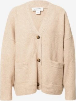 Monki Gilets Cardigan Femme Noisette