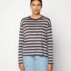 Monki T-Shirt À Manches Longues - Brown/Blue 1 Monki T-Shirt À Manches Longues - Brown/Blue -Monki 21385158fb954e5eb2891a3658dd72fe