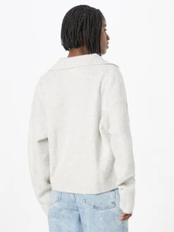 Monki Pulls Maille Fine Pull-over Femme Blanc Cassé -Monki 221f24d27cb7a0d9d6e429de461824aa