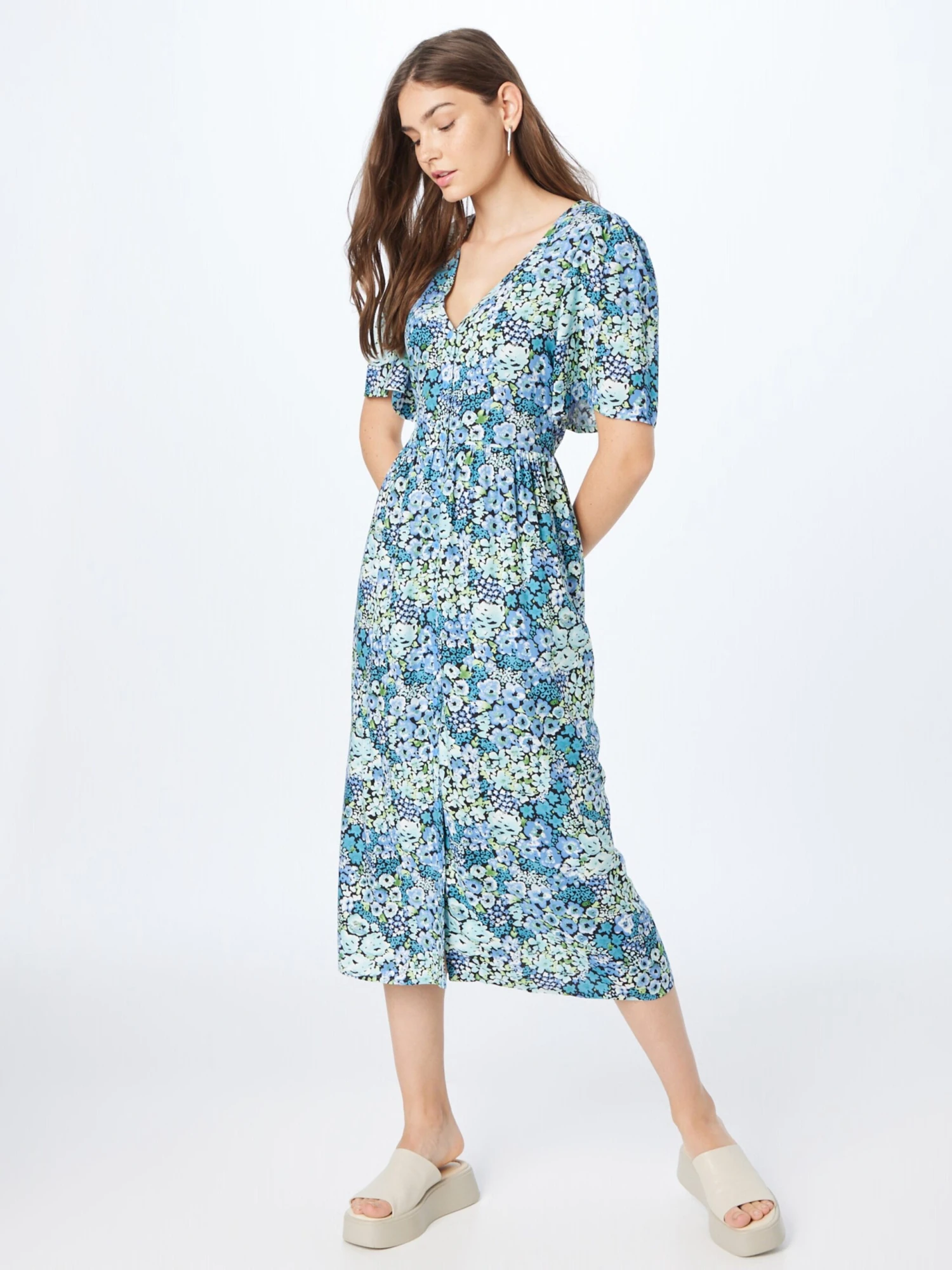 Monki Robes Dété Robe D’été Femme Bleu / Bleu Marine 5 Monki Robes Dété Robe D’été Femme Bleu / Bleu Marine – Image 3