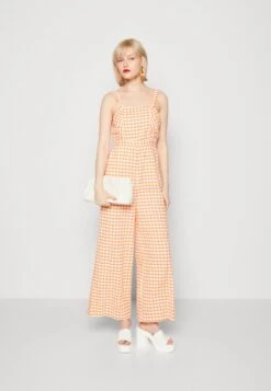 Alternative view of Monki Combinaison - Orange Gingham