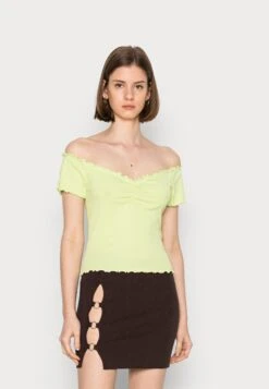 Monki T-Shirt Imprimé - Lime Green