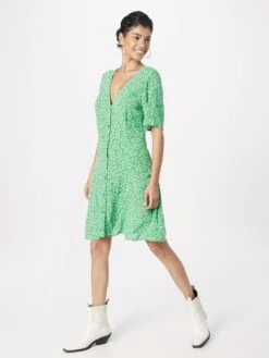 Monki Robes Fluides Robe-chemise Femme Vert Gazon -Monki 2d46e9111aeff3f33e44e6db38e0c9c2