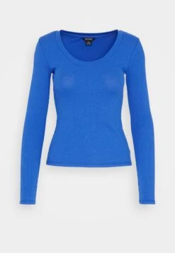 Monki T-Shirt À Manches Longues - Blue Bright -Monki 2ebd5675609f41d89fa0033936708f62