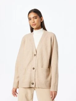 Monki Gilets Cardigan Femme Noisette -Monki 2f7056aeba89753a23f5a80514ce1b7a