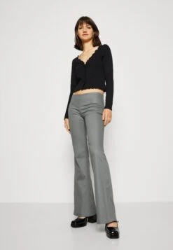 Monki Pantalon Classique - Grey -Monki 2ff5fa5e6bf240b4b93884dcb01c87c2