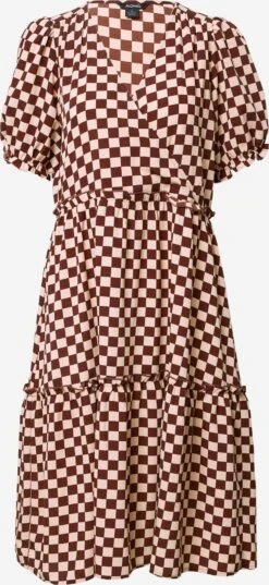 Monki Mini-robes Robe Femme Rose Pastel