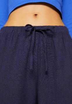 Monki Pantalon Classique - Navy -Monki 336d3e2d77f14abe8f8afcf9a21f4727