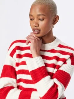 Monki Pulls Maille Fine Pull-over Femme Rouge -Monki 339d76cb41079be38749e0d4884b4c17