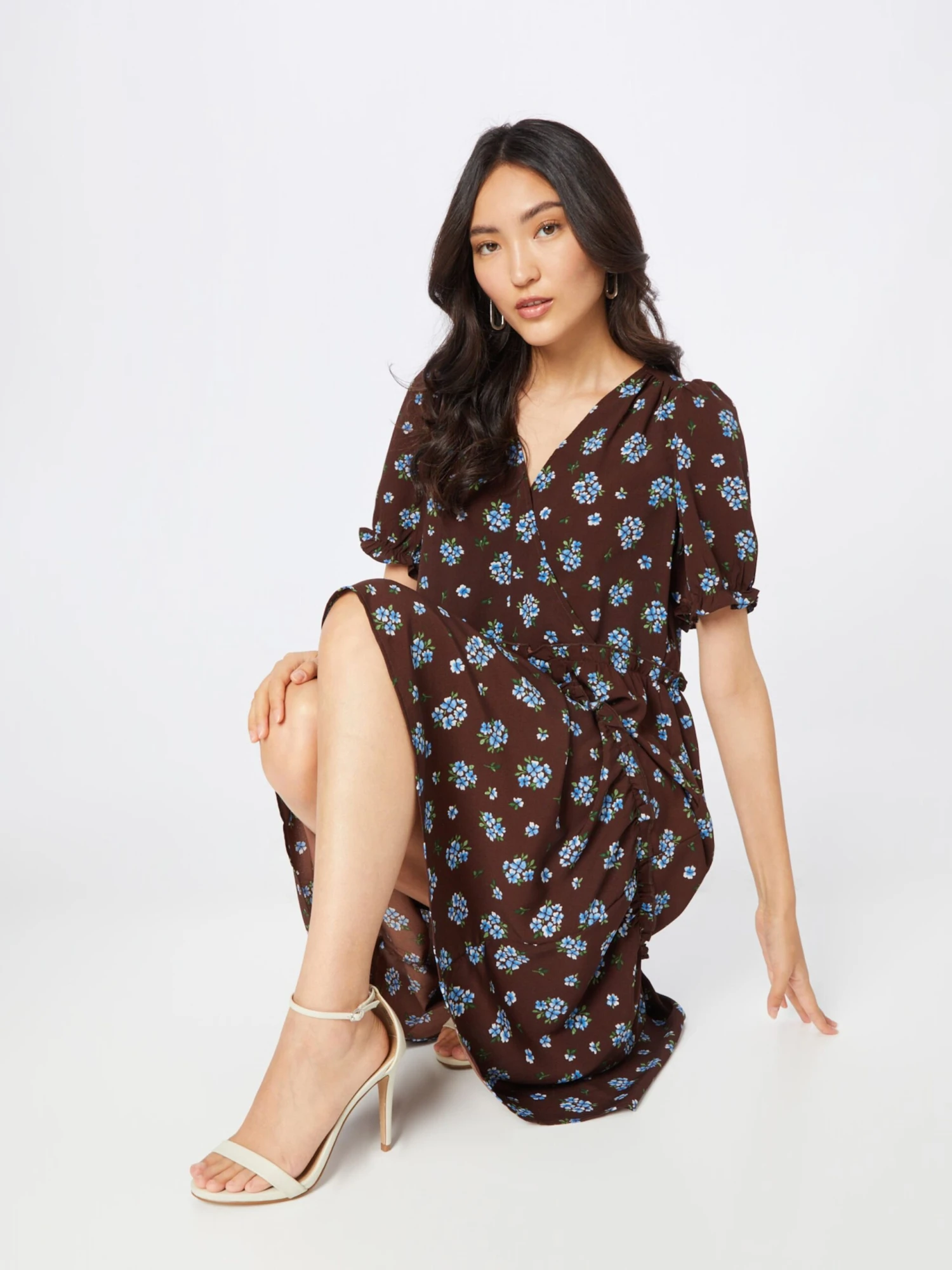 Monki Robes Dété Robe D’été Femme Brun Foncé 6 Monki Robes Dété Robe D’été Femme Brun Foncé – Image 5