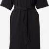 Monki Robes Fluides Robe-chemise Femme Noir -Monki 389879437a37e6d3c190e6f3f0169e5c