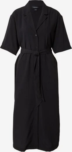 Monki Robes Fluides Robe-chemise Femme Noir