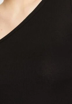 Monki T-Shirt À Manches Longues - Black Dark Solid -Monki 3ab9cbbfc8924388b270eb791d05c794