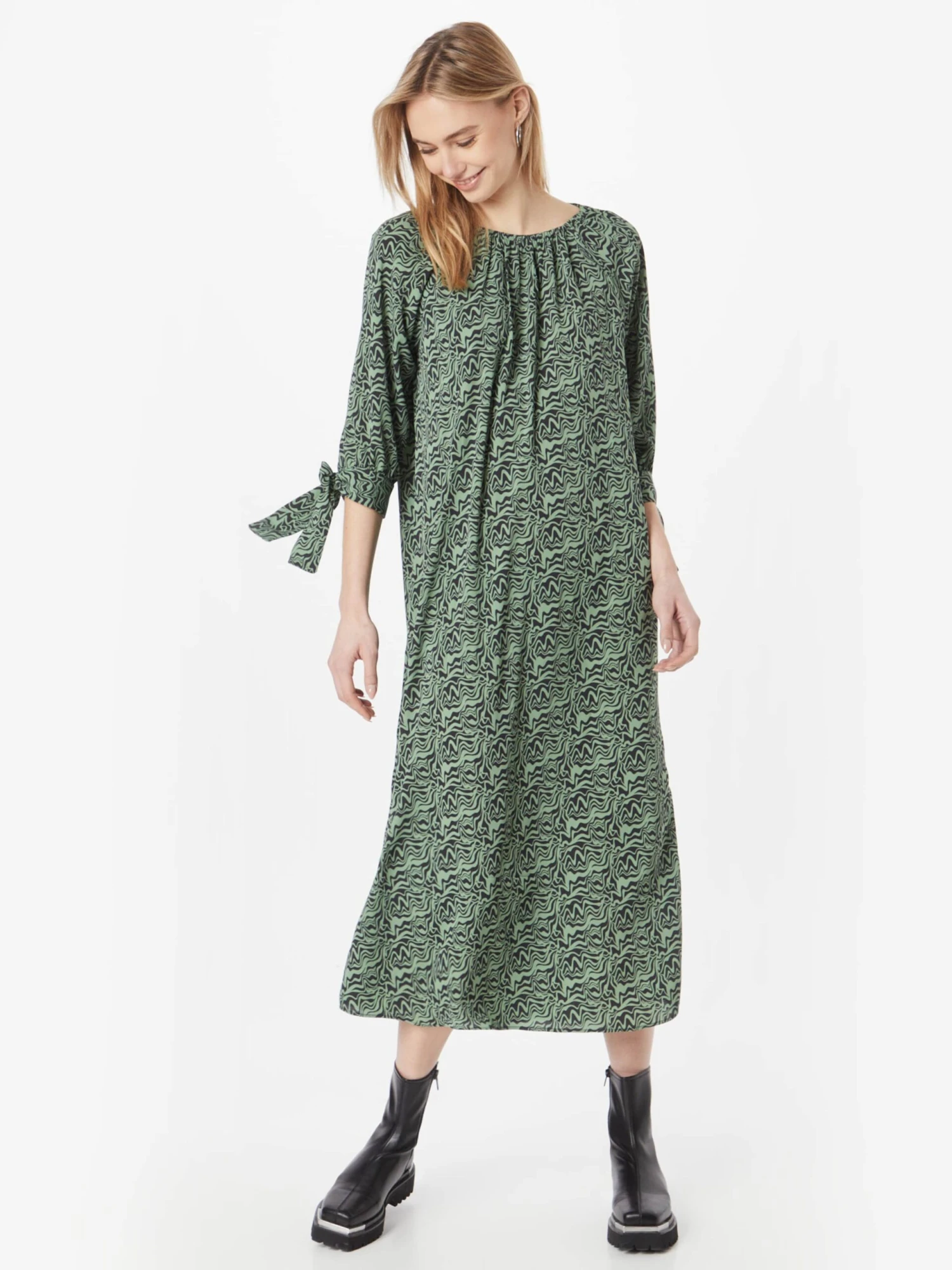 Monki Robes Longues Robe Femme Vert 5 Monki Robes Longues Robe Femme Vert – Image 3