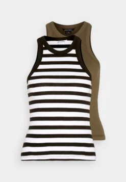 Monki Débardeur - White Light/Black And Green Khaki 14 Monki Débardeur - White Light/Black And Green Khaki -Monki 3df7275042164e1b953006c8604babae