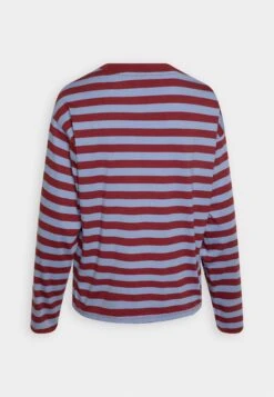 Monki T-Shirt À Manches Longues - Dark Red/Blue 13 Monki T-Shirt À Manches Longues - Dark Red/Blue -Monki 3ed181beddaf419b8f42b6d94194ef97