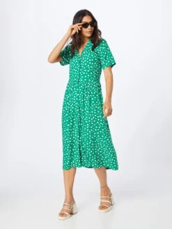 Monki Robes Fluides Robe-chemise Femme Vert -Monki 3ff75ad9aab8ee55f45de53fe8d5f23c