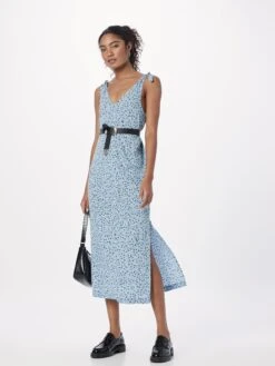 Monki Robes En Jersey Robe Femme Bleu Marine / Bleu Clair -Monki 4009ea07ae08054d9ff291ebc0bf7ebd