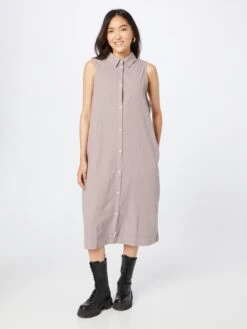 Monki Robes Fluides Robe-chemise Femme Mauve -Monki 402db6921c1208fb2ac9e09578e0b054