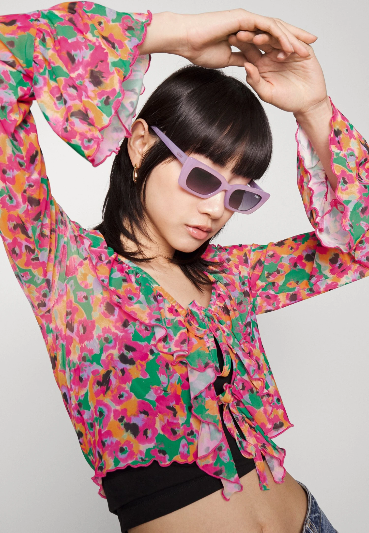 Monki Blouse - Pink Bright 30Rf/Devotion 7 Monki Blouse - Pink Bright 30Rf/Devotion – Image 5