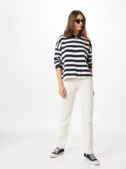 Monki Pulls Maille Fine Pull-over Femme Bleu Foncé -Monki 45243901e8d3b1844b485caaf64e3593