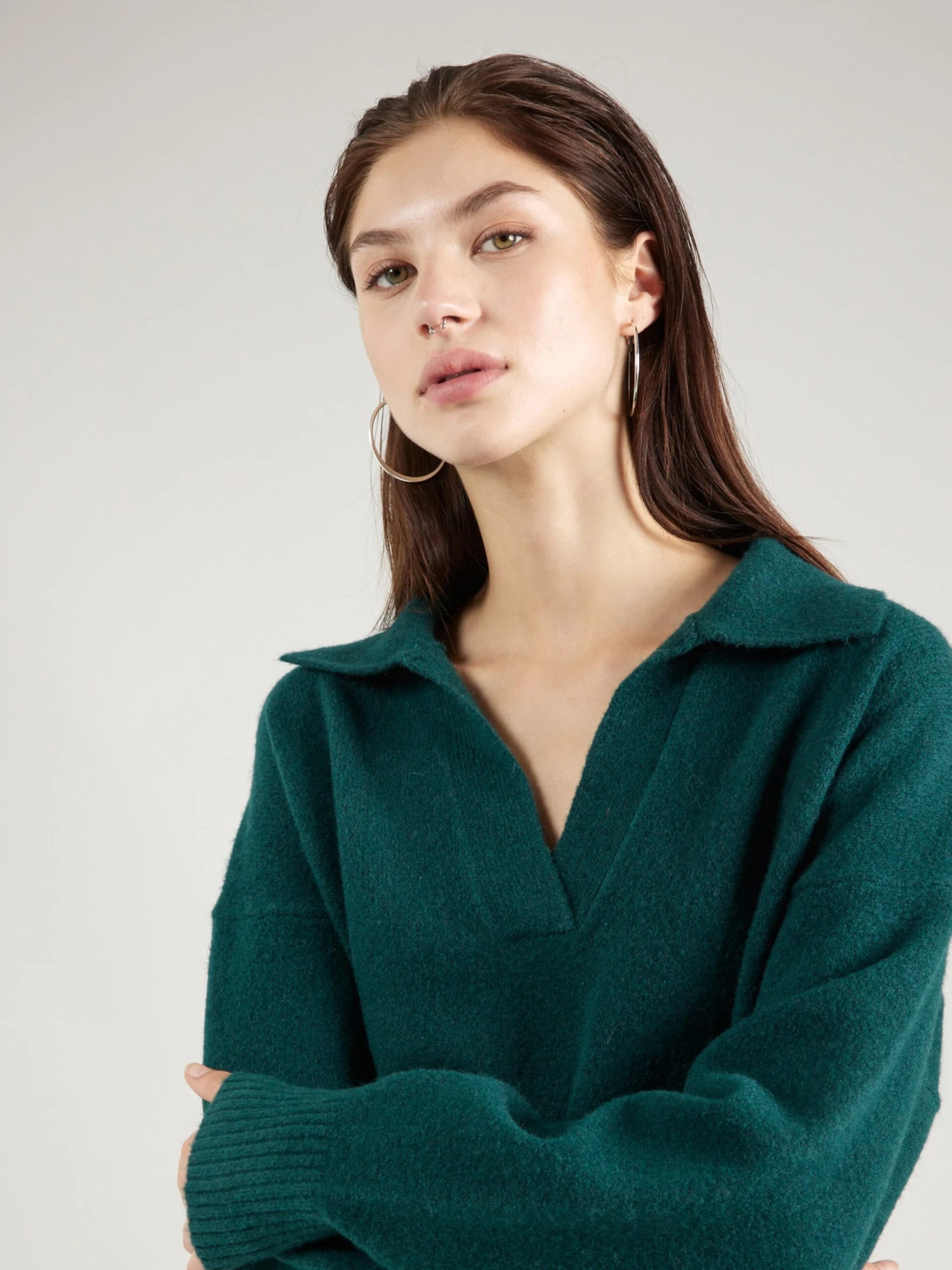 Monki Pulls Basiques Pull-over Femme Vert Foncé 4 Monki Pulls Basiques Pull-over Femme Vert Foncé – Image 2