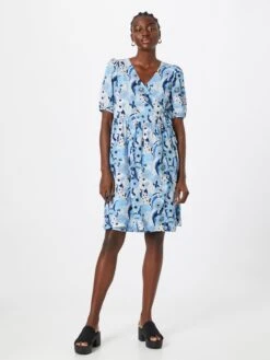 Monki Mini-robes Robe Femme Bleu / Marine / Bleu Clair -Monki 4858dd3db4aed8cd6855c96118eb4c41