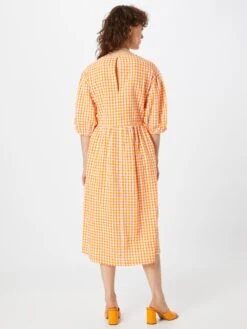 Monki Robes Midi Robe Femme Mandarine -Monki 48d1e9597025c434468f4e90a094e514