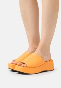 Monki Mules À Talons - Orange