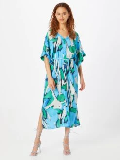 Monki Robes Fluides Robe-chemise Femme Saphir / Azur -Monki 48fc88a8df3210004ab2237ae3cc695f