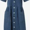 Monki Robes Fluides Robe-chemise Femme Bleu -Monki 4b162d8e8f059ab59c2e5bbed2b4b540