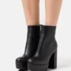 Monki Bottines À Talons Hauts - Black -Monki 5038361f0af7496dbdeb1d44bbf0e8d4