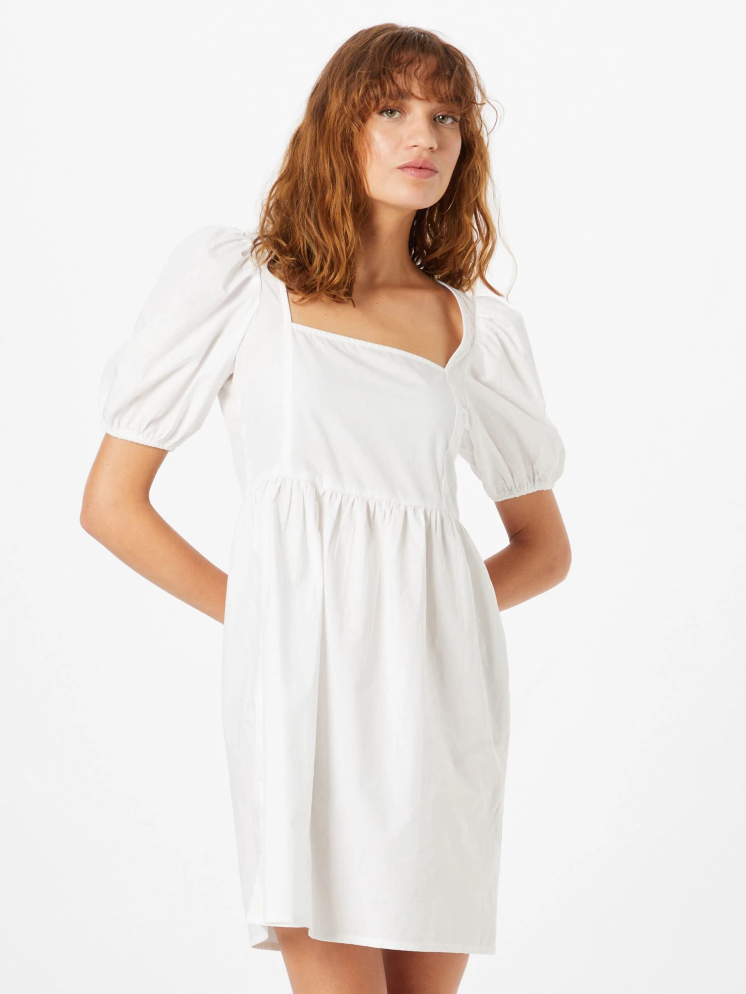 Monki Mini-robes Robe Femme Blanc Cassé 5 Monki Mini-robes Robe Femme Blanc Cassé – Image 3