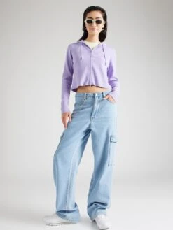 Monki Gilets Cardigan Femme Violet Clair -Monki 506dbeb3aece0c4cd0d71018ab60f7ab