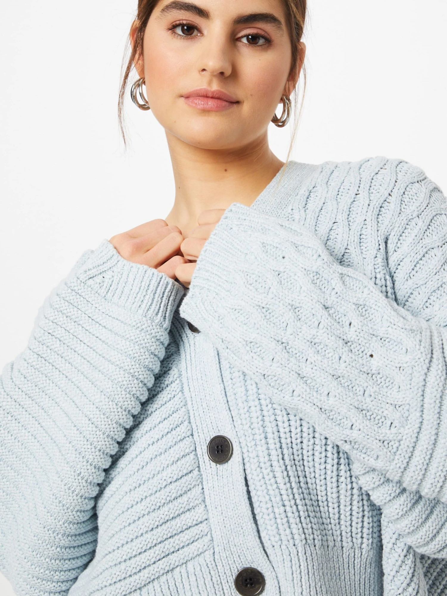 Monki Gilets Cardigan Femme Bleu Pastel 4 Monki Gilets Cardigan Femme Bleu Pastel – Image 2