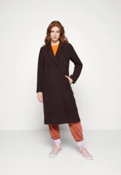 Monki Manteau Classique - Mole Dark